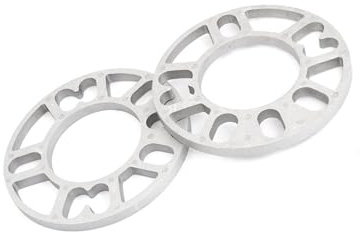 Partuto 2 Pcs Aluminum Alloy 8mm Thickness Wheel Spacer Gasket for Car Auto Replacement