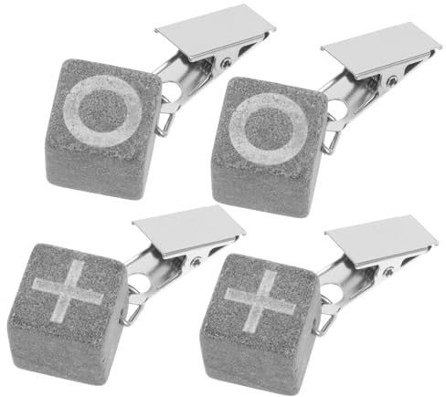 Cabilock Pinzas para Mantel de Mármol 4 Piezas, Acero Inoxidable, Cuadradas