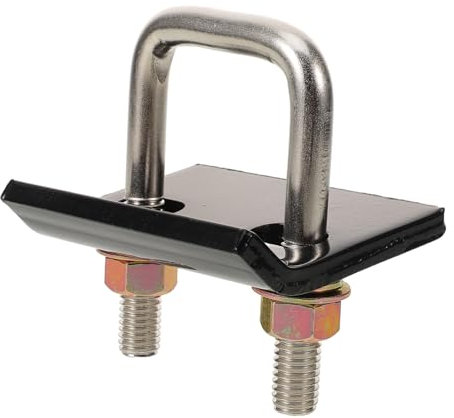 Generico Gancio Del Rimorchio Auto Porta Tablet Bloccare Palo In Piedi Trainare Montare Anti Maniglie Delle Porte Intoppo Grillo Gancio Di Traino Per Tosaerba Ruota Acciaio Black