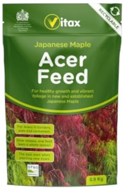 Vitax Acer Feed 0.9kg - Premium Fertilizer for Acer Trees & Shrubs, Promotes Healthy Growth & Vibrant Foliage, Ideal for Japanese Maples & Ornamental Trees - 0.9kg Pack