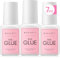 Makartt Nagelkleber Für Kunstnägel Extra Starker, Schnelltrocknend in 5 Sekunden, 3 Stück 7 ml Acryl Nail Glue Für Künstliche Nägel, Nagelspitzen, Kein Aushärten Unter Der UV Lampe Erforderlich