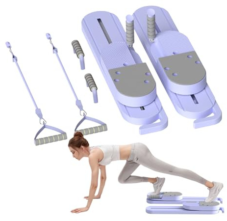 Pilates-Board | geteiltes Pilates-Reformer-Set, multifunktionales Fitnessgerät für Innenbeine, Arme, Rumpfmuskulatur, Training, Sport, Reisen, Fitnessstudio, Yoga, Senior