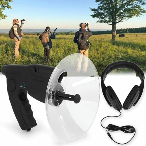 BTOIASYHF Microfono Parabolico Orecchio Bionico, Amplificatore di Suono Monocolare 8X Volte Dispositivo di Ascolto per L'ascolto A Lunga Distanza Uccelli E Fauna Selvatica (Cuffie Incluse)