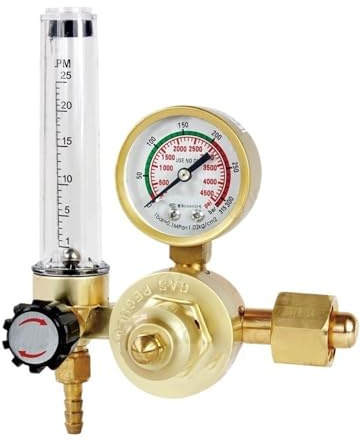 ZGHQHCDRH Druckregler mit 0-30MPA Argon Gasregler CO2 MIG Wig Durchflussmesser Gasregler Durchflussmesser Schweißnaht Manometer Druckminderer cherheitsventil(AR-216B)
