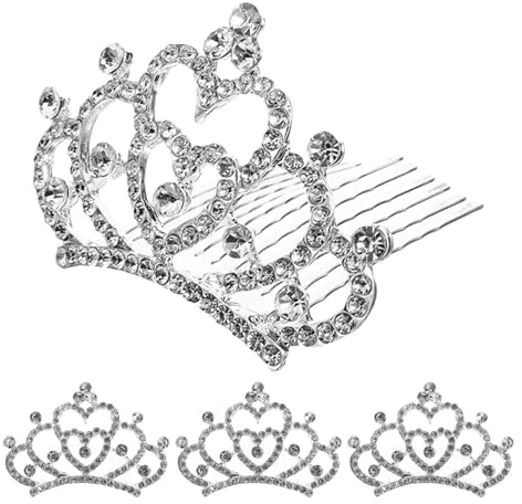 Couronne D'anniversaire pour Bébé Mini Diadème Blanc 4 Pièces