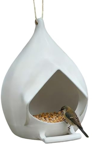 para pájaros para Exteriores | Mini Protettore Contro Il per Vasi Da Piante - Distribuidor Colgante para pájaros, para jardín Trasero Patio Trasero, balcón Porche terraza Parque observación