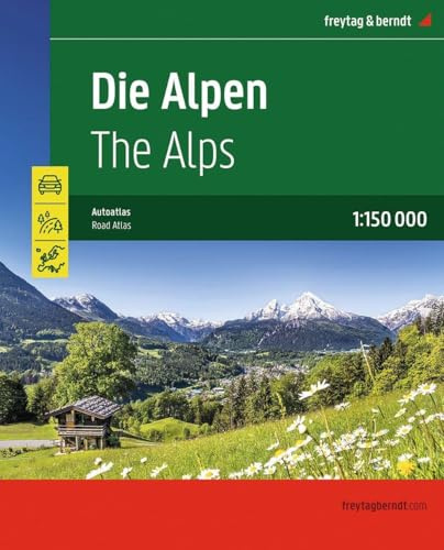 freytag & berndt Autoatlas Die Alpen 1:150.000: Straßenatlas mit Spiralbindung