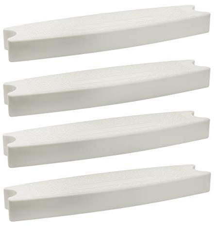 Aqua Select Replacement Plastic Steps for Stainless Steel Pool Ladders | Pack of 4 | Fits 1.90 OD Ladders for Above Ground or Inground Swimming Pools | 250 Pound Capacity