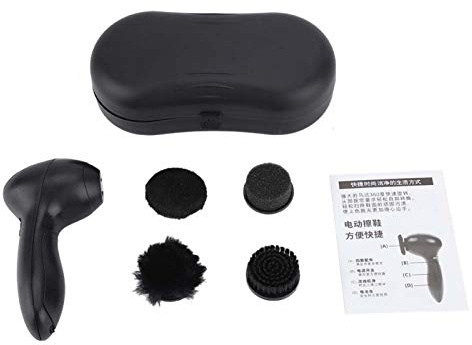 Shoe Shine Kit, Electric Shoe Polisher - Shoe Cleaner Brush Battery Powered Shoe Boot Shine Kit Portable Leather Care Kit for Shoes, Boots,Bags, Sofa