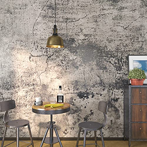 FunStick Carta Adesiva per Mobili Effetto Cemento Carta da Parati Adesiva Muro Moderna Pellicola Adesiva per Mobili Cemento Impermeabili Pellicola Decorativi per Armadietti di Cucina Tavolo 40CM x 2M