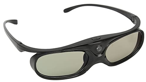 DLP Link Active Shutter-Brille, Wiederaufladbare 3D-Brille, 144-Hz-Aktualisierung, Linke und Rechte Augenrotation, 3D-Aktiv-Shutter-Brille für Projektor