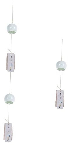 ABOOFAN 3stücke Hängendes Windspiel Zarten Kirschblüten Im Japanischen Stil Elegante Deko Für Auto Fensterbank Und Garten Robuste Langlebige Klangspiel-Glocke Für Traumhafte Akzente