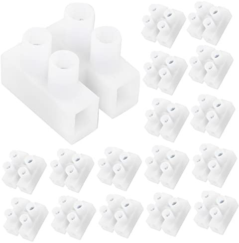 CIYODO 100stücke Schraube Terminal Block Quick Connect Terminal Steckverbinder Kabelverbinder Aus Manganstahl Mit Verzinkter Schraube Für Motoren Elektrische Steuerungen Und Andere