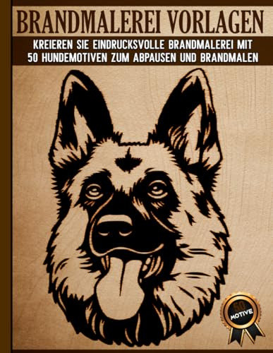 Brandmalerei Vorlagen: Pyrographie Schablonen zum Zeichnen und Brennen mit Hundemotiven