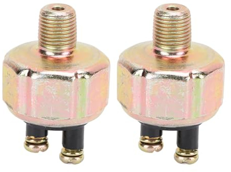 Interruptor de Luz de Freno de 2 Piezas, Parte de Rosca de Hierro M8, Interruptor de Luz de Freno de Eficiencia Mejorada para Coche, Camión, Carretilla Elevadora,