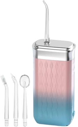 Tragbare Munddusche für Reisen, kabellose Munddusche mit 4 leisen, tragbar, wasserdicht, Tank 200 ml, für Implantate