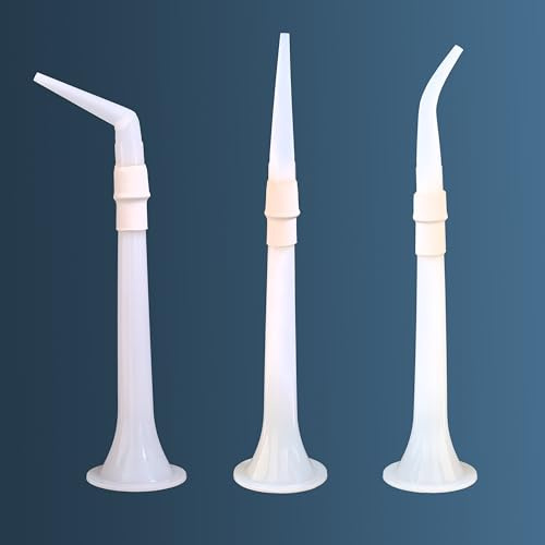 Three kinds of long sausage glue nozzle caulking nozzle extension sausage caulking gun caulking tips(white)