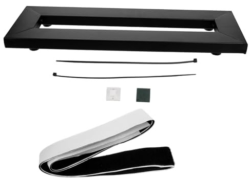 Supvox Kleines Gitarren Bass Pedalboard aus Legierung mit Haken und Schleifenverschluss Selbstgemacht Installation und Bequem zum Tragen für Auftritte und Tonstudios