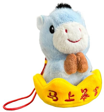 Generisch Plush Toy Pendant Spring Festival Animal Decoration | Chinese New Year Figure For Girls Kids Backpack Holiday Birthday Bag