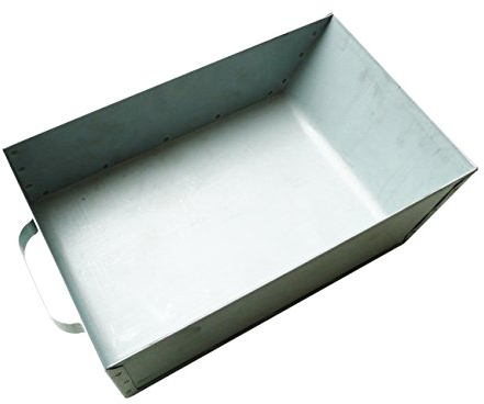 Schürer Metallwaren Aschekasten 30 x 19 x 8cm, Stahl, Modern, Silber