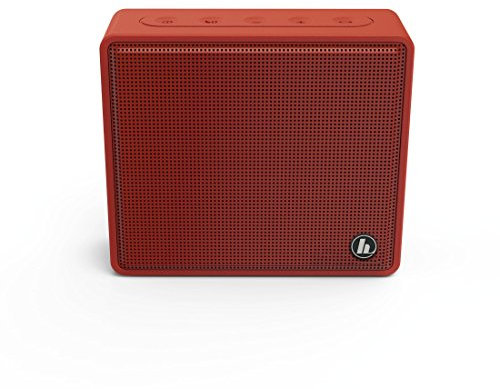 Hama Tragbarer Bluetooth Lautsprecher mit Micro-SD-Kartenslot (kabellose Box zur Musik-Wiedergabe über Smartphone/Tablet, MP3-Wiedergabe, Freisprechfunktion, AUX) Mobile Speaker Box rot