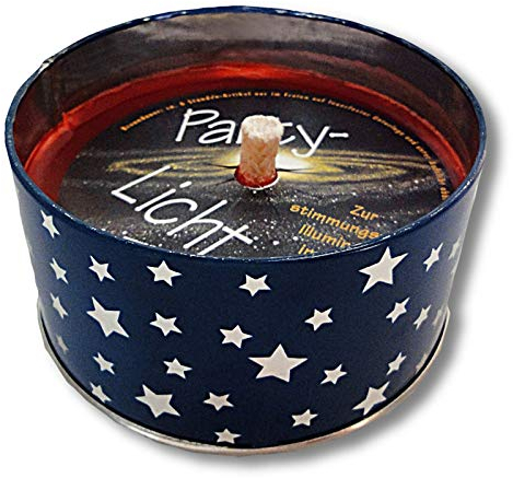OLShop AG 10 Partylichter Flammschalen mit Blechhülle blau/Silberne Sterne Durchmesser: ca. 10,5 cm, Höhe: ca. 5,5 cm Partykerze Tischkerze Gartenkerze