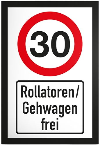 DankeDir! 30 Jahre Rollatoren Gehwagen frei Schild - Geschenk 30. Geburtstag Geschenkidee Geburtstagsgeschenk Dreißigsten Geburtstagsdeko Partydeko Party Zubehör Geburtstagskarte