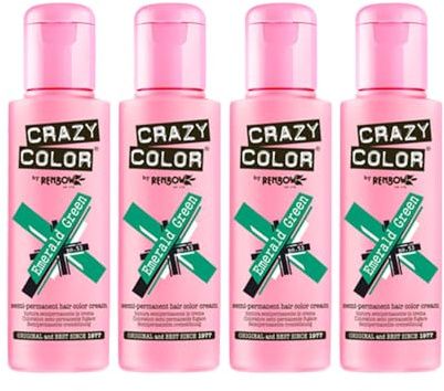SET 4 Crazy Color 53 smaragdgrün 100 ml Haarprodukte