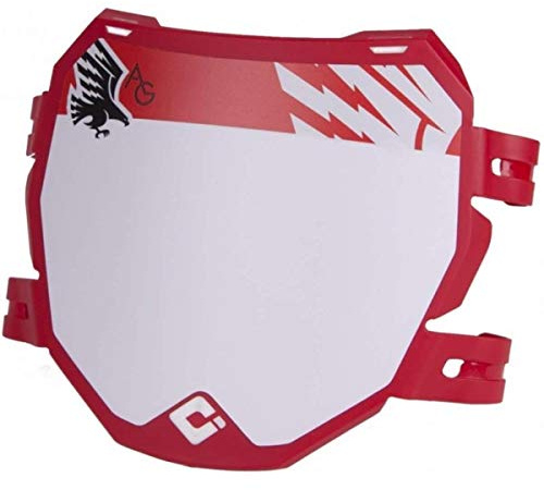 ODI Unisex – Erwachsene Nummernschild, rot, 160mm