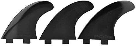 Wakects Flossen für Surfbrett, FCS Single Head G5 Tri Fin Surfboard Set, 3 Stück Nylon Kunststoff Surfboard Fin Fin Fin