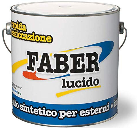 SMALTO FABER LUCIDO 14LT GIALLO CATERPILLAR #