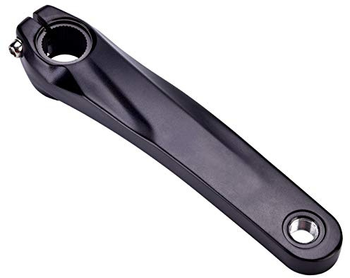 Manovella per bicicletta, in lega di alluminio da 266 g, braccio sinistro per manovella 22 x 4,5 x 3 cm, per M4050 M590 M610 SLX XT Guarnitura (nero)