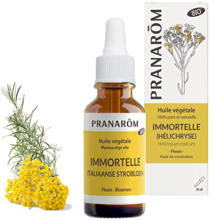Pranarôm Olio vegetale Immortelle Bio Helichryse Italian Sommité Fileurie 30 ml