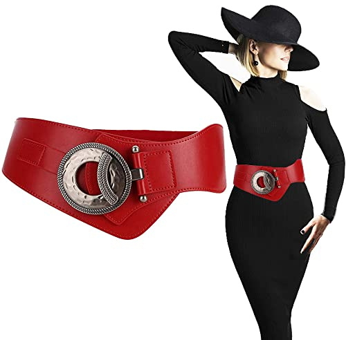 Vintage damen Mode-​ Taillengürtel Dekoration - Dameneketten für Kleider & Alltagskleidung in Rot - WEIWUXIAN