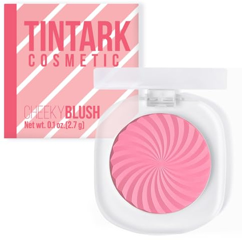 TINTARK CHEEKY Palette de fards à joues, blush poudre, maquillage pour joues, sans talc, maquillage pour le teint fard a joue -01 MORNING ROSE