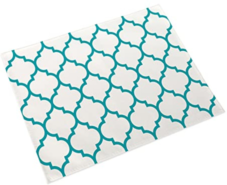Manteles Individuales Azul Jacinto De Agua Mantel Individual Algodón y Lino Lavable Salvamanteles Individuales Resistente al Calor Bajoplatos Individuales Mesa Tapetes para Mesa 30x45cm 2 Pcs