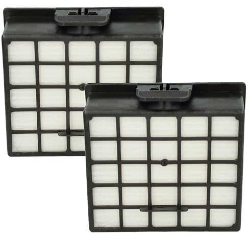 vhbw 2x Staubsaugerfilter Ersatz für Bosch/Siemens VZ153HFB, BSHG00578731 für Staubsauger - HEPA-Filter Schwarz Weiß