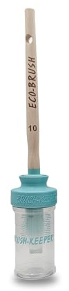 Brushkeeper mit Ecobrush Size 10 - Farbpinsel mit Halter, Professionelle Farbpinsel, Langlebig, Selbstreinigend,für Acryl und Alkyd, Anti-Mikroplastik