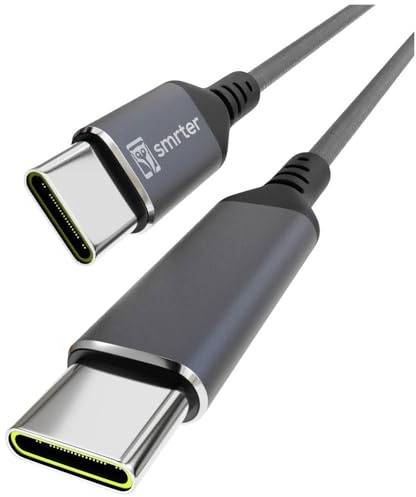 Smrter USB-C - Cable USB 2.0 (0,4 m), Color Gris