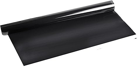 ZHANGSHUMIN TöNungsfolie Auto Schwarze Autofensterfolien Tönung Selbstklebende Folie 50 * 300CM Autofenster Glas Solar UV-Schutz Aufkleber Scheiben TöNungsfolie Auto(VLT 5)