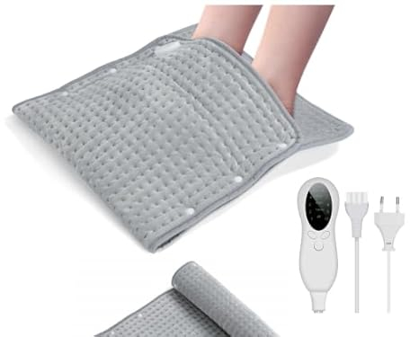 CYFIE Scaldapiedi 2 in 1, Scaldapiedi Elettrico e Termoforo Elettrico, Timer Regolabile 45-120 Minuti, Temperatura Regolabile 30-70°C,Spegnimento Automatico, per Piedi, Schiena, Addome, ecc