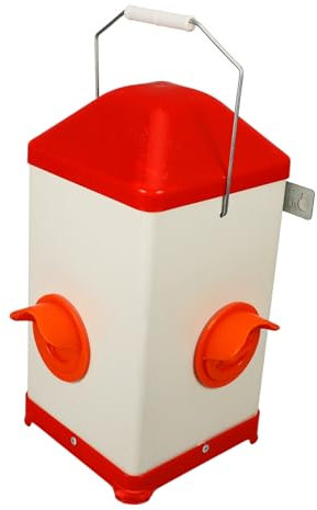FUNOMOCYA Poultry Futterspender Für Hühner Und Geflügel Automatischer Langlebiger Und Leicht Zu Reinigender Futterautomat Mit Glatter Oberfläche Für Hühner Enten Und Gänse