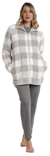 Stay AT Home Camice Manica Lunga Calentita Telaio Vichy da Donna