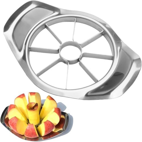 Stainless Steel Apple Cutter & Slicer – Durable Apple Corer for Quick and Easy Slicing of Apples, Pears & Fruits | Ergonomic Grip | Rust-Resistant | Dishwasher Safe Kitchen Gadget