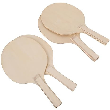 Yardwe 4-teiliges Strandset Aus Holz – Perfektes Strandspiel Und Badmintonschläger Für Kinder Und Erwachsene