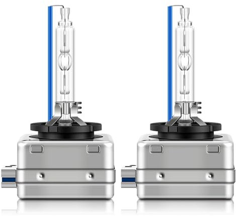 BIHEE D8S - Bruciatore allo xeno, 8000 K, luce blu HID, 35 W, in metallo, per auto, 2 pezzi