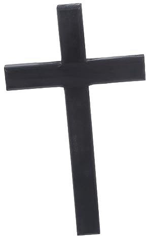 HOLIDYOYO Christliches Wandkreuz Aus Holz Antike Vintage Dekoration Schwarzes Kruzifix Aus Fichtenholz Handgefertigter Für Wohnzimmer Schlafzimmer Und Kirche