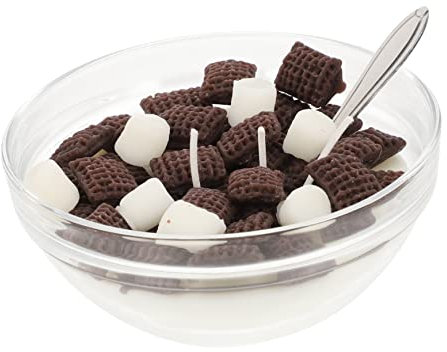 Anneome Decorative Aromatherapy Scented Candle Mini Cereal Bowl Soy Wax Dessert Shape Candle Imitation Food Model for Home Photo Prop and Kitchen Display