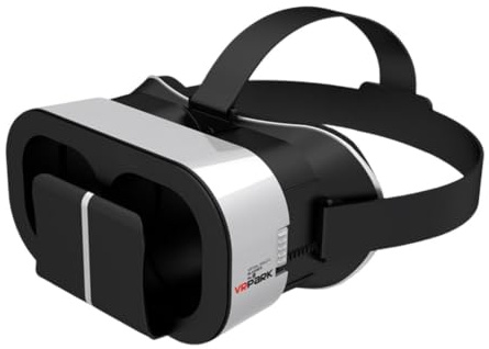 -glasögon – skalbara virtuell verklighetsmobiltelefonheadset, 3D | glasögon med högupplöst lins för resor, utbildning och panoramavideor