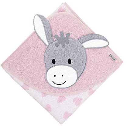Sterntaler Motiv-Badetuch Emmi Girl mit Kapuze, Alter: Ab 0 Monate, 80 x 80 cm, Rosa